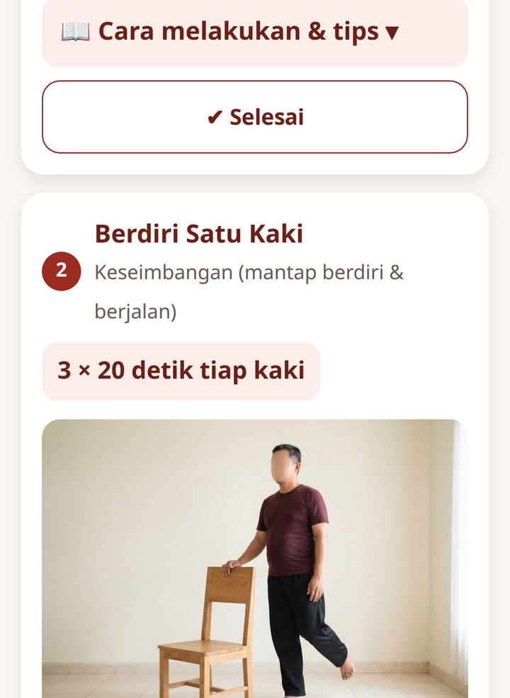 Latihan keseimbangan